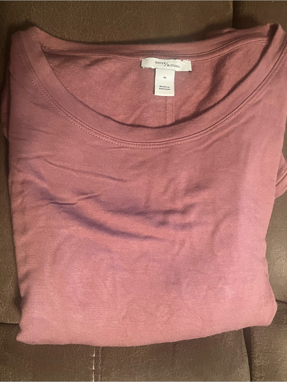 Daily Ritual Dusty Rose Short Sleeve Tee